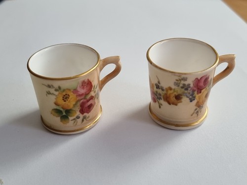 Two miniature royal worcester - two,
