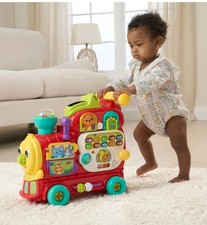 VTech Baby 4-in-1 Alphabet Train Red | Ride On Walker & Learning Toy with Sounds