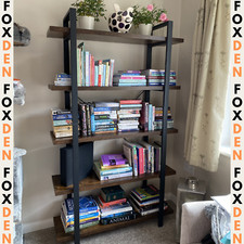 Large Rustic Bookcase Vintage