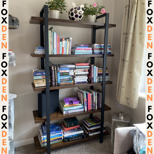 Large rustic bookcase vintage - large,