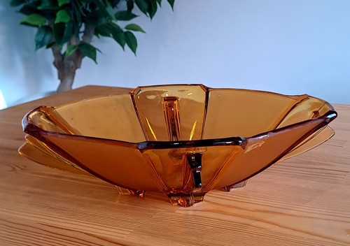 1930 art deco stölzle amber - art,