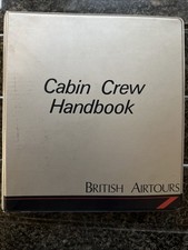 Vintage British Airtours Cabin Crew Handbook Folder