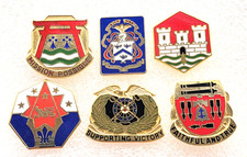 Military crest pin lot - military,