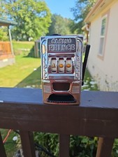 Vtg Waco Casino Prince Toy Coin Operated Bar Slot Machine - Tested & Working Red