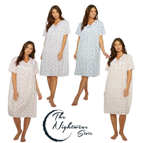 Ladies polycotton nightie - ladies,