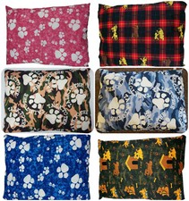 Cotton Dog Pet Bed Pillow Removable Zipped Cover & Medium Large Washable Cushion