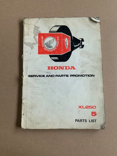 Genuine honda parts - parts, book