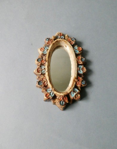 Ceramic mirror enamelled - mirror,,