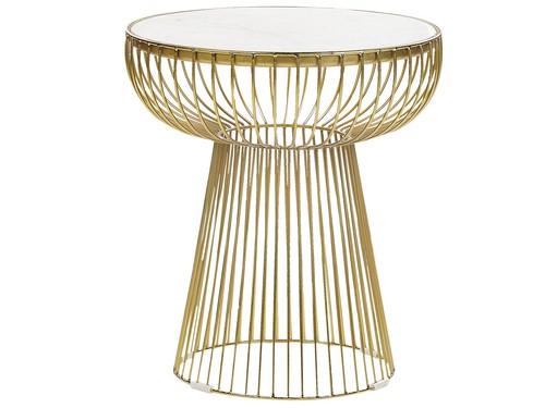 Wire frame side table white - wire,