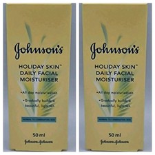 2 x Johnson's Holiday Skin Facial Moisturiser Normal /Combination S