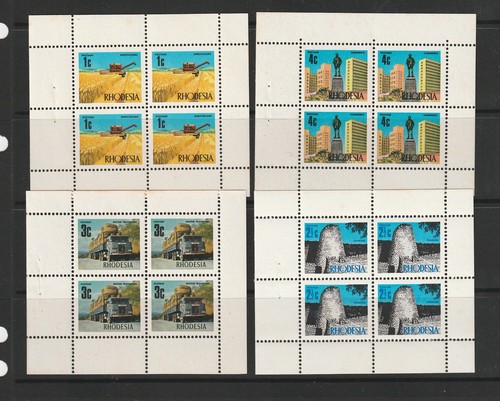 Rhodesia 19703 booklet panes - rhodesia,