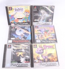 6 x PlayStation 1 PS1 Cased Games Inc SPYRO 2 I RUGRATS Search For Reptar -A19