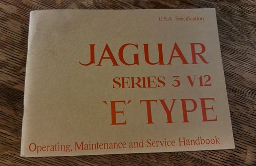 Jaguar series v12 - type, car