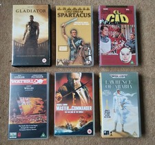 Six Epic movies 6 VHS Bundle