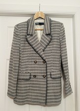 Zara Tweed Blazer with Gold