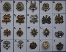 Authentic period cap badges