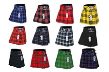 Ladies, Girls Tartan Pleated
