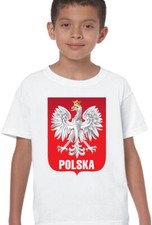 Polish Football T-Shirt Boys Polska Eagle Orzel Kids Poland World Cup 2018 Flag