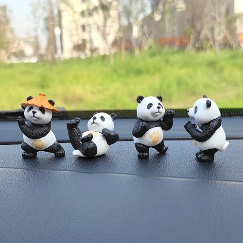 4pcs panda car ornaments - 4pcs,