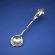 Solid Silver Salt Spoon by