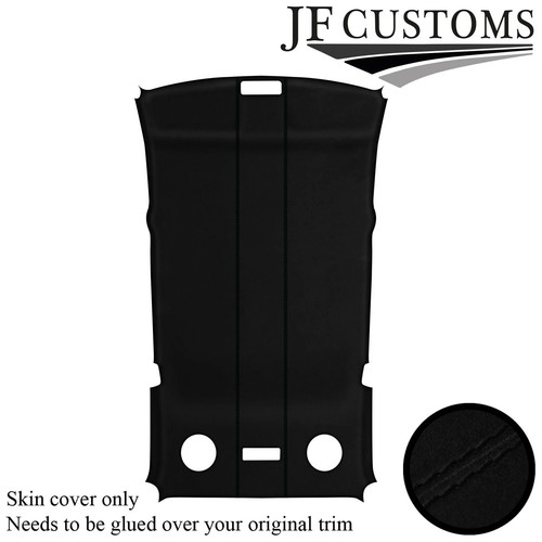 Black stitch suede roof - black,