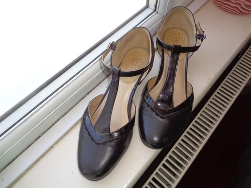Hotter leather bar shoes - , t