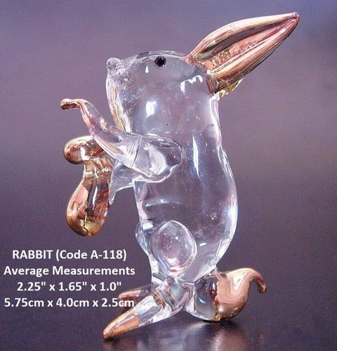 Hand blow gold painted glass - hand,