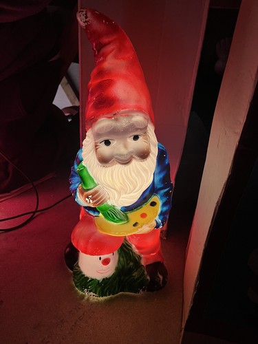 Christmas light gnome with - christmas,