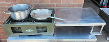 HAWKMOOR MILITARY GRADE 2 BURNER PORTABLE LPG STOVE WITH FOLDOUT WORKTOP £234
