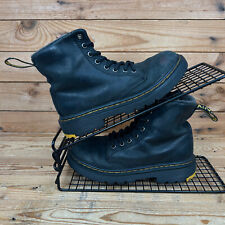 Dr Martens 1460 Boots Kids UK 12 Black Leather Lined Zip Up Combat Shoes Girls