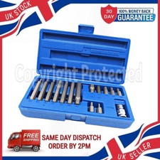 15PC METRIC HEX BIT 1/2" DRIVE