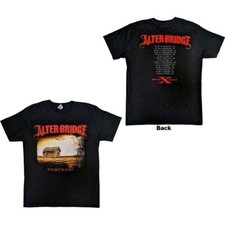 Alter Bridge Unisex T-Shirt: Fortress 2014 Tour Dates (Back Print) (Medium)