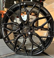 19" Audi A4 S4 RS4 Riviera RF108 Flow Formed 8.5j Gloss Black Alloys X4