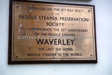 Original Ship Slide: Waverley Paddle Steamer Plaque 1972                  47/42