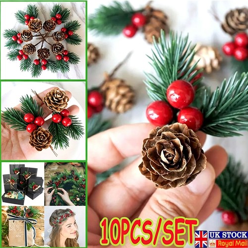 10x artificial pine berry pick - berry,