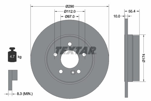 Fits mercedes c - c, (cl203),