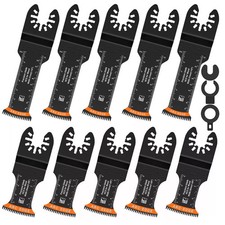 10PCS OSCILLATING MULTI TOOL
