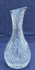 STUART Lead Crystal MANHATTAN Cut Glass Carafe  Decanter - 27cm, 1.3kg, 1ltr