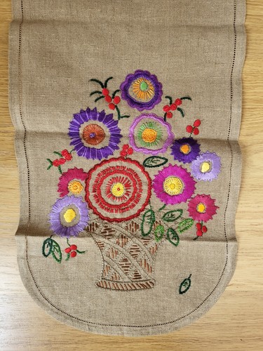 Vintage linen embroidered - vintage,