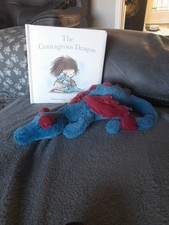 Rare Jellycat Small Dexter Dragon Plush Soft Toy & The Courageous  Dragon Book