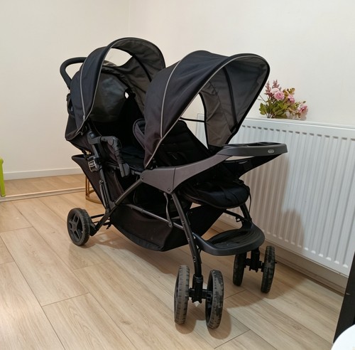 Double baby stroller twin - baby, (twin