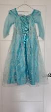 Disney Parks Elsa Blue Long Sleeve  Dress Size 7-8 Years