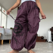 Purple Baggy Harem Pants Boho