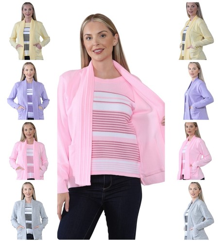 Ladies twin set stripped - set,