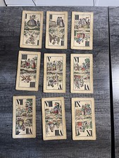 c.1885 Austrian Tarock Old Tarot Deck 50/54 Cards Josef Glanz Vienna Very Rare!