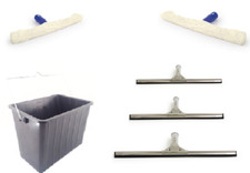 EXPERT PROFESSIONAL WINDOW CLEANING STAINLESS STEEL SQUEEGEE SOFT APPLICATOR