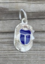 Egyptian Silver Scarab Pendant