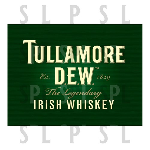 Tullamore dew metal sign retro - tullamore,