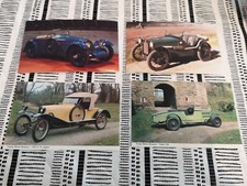 4 X Old Photo Postcards 1986 Totnes Motor Museum 
