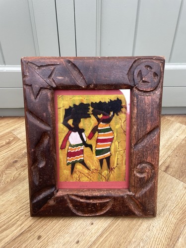Framed batik cloth - batik, artwork